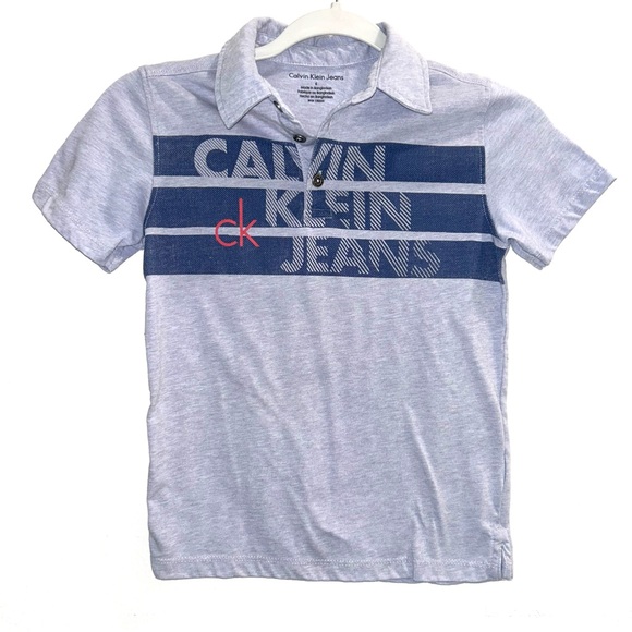 Calvin Klein Jeans Other - Calvin Klein Jeans Light Gray and Dark Blue Shirt